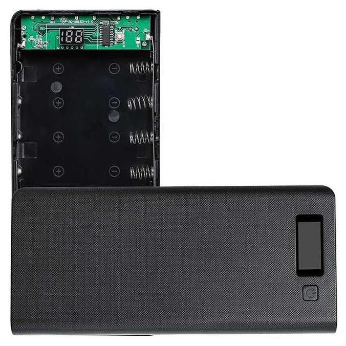 8 Slot Power Bank Case Kotak Diy Untuk 8 Baterai 18650 Putih - Biru Kualitas Terbaik Harga Termurah