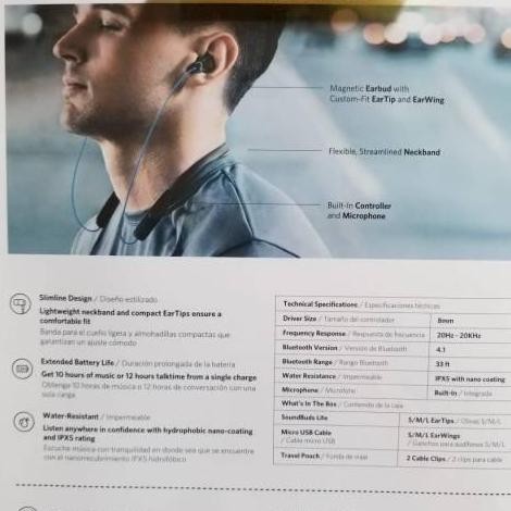 Anker Soundbuds Lite Headset Bluetooth Neckband Resmi Anker A3271