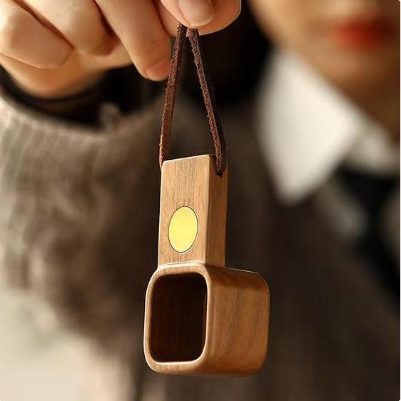 MHW-3BOMBER Jove solid wood measuring spoon walnut 10g / gelas ukur takar kopi kayu walnut 10gram