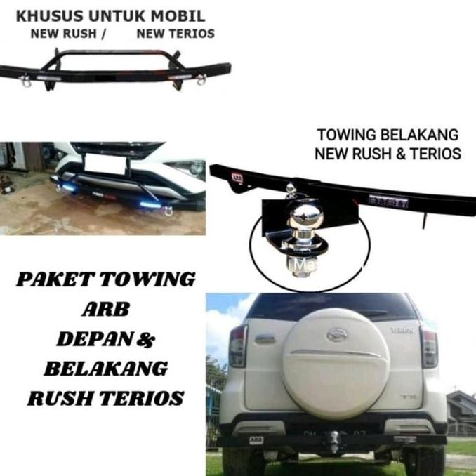 PAKET TOWING DEPAN BELAKANG RUSH TERIOS LAMA KONDE TANDUK MOBIL ARB