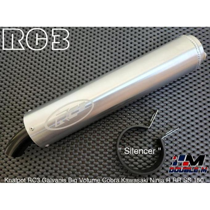 Knalpot Rc3 Big Vol Big Volume Galvanis Cobra Kawasaki Ninja R Rr Ss