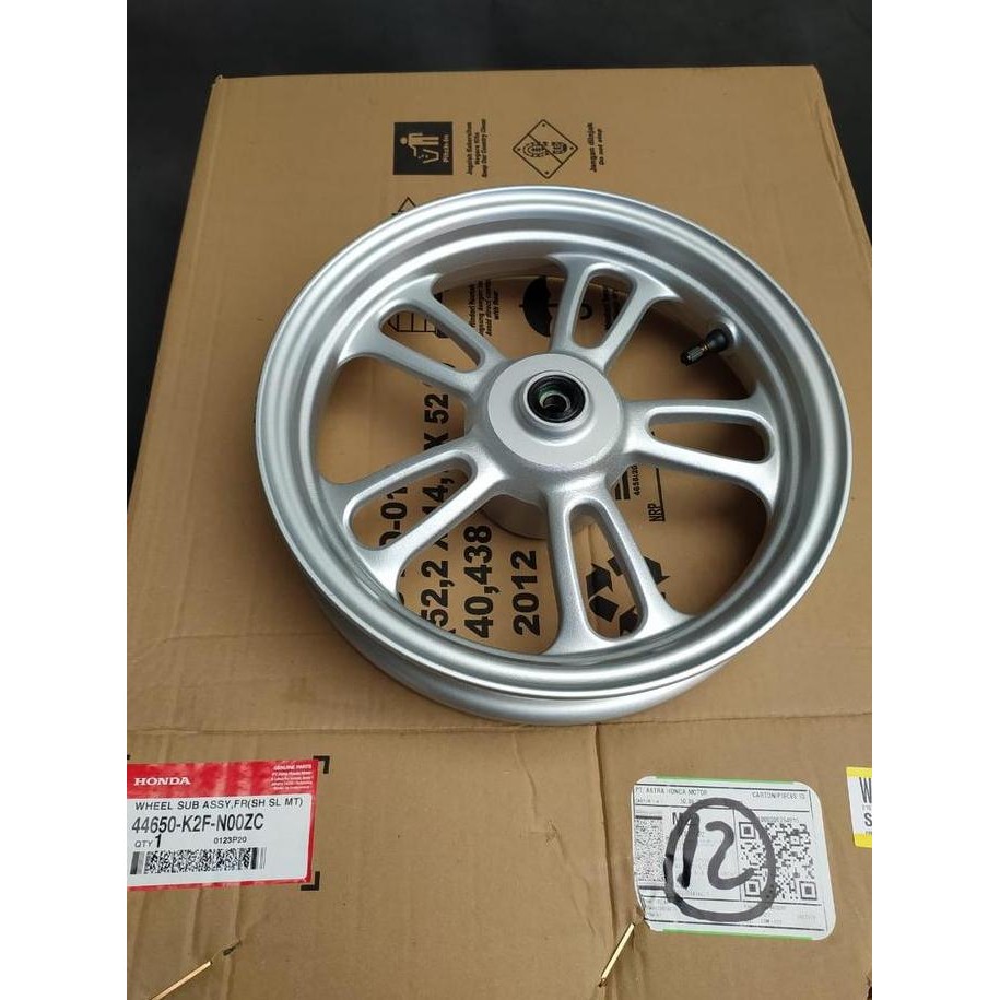 Velg CW Scoopy 2020 Silver Depan Ori AHM 44650-K2F-N00ZC