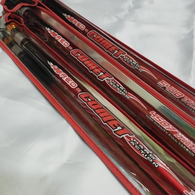 TERBARU - Tegek Kaku Red Comet Galatama Lelean Baronang Hard Action Ujung Solid