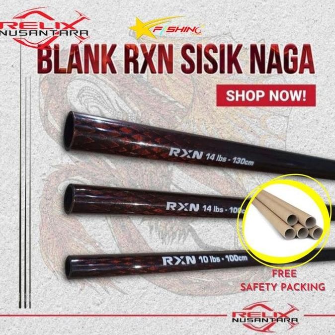 BEBAS ONGKIR - Blank Joran SISIK NAGA Relix Nusantara Top Section (ujung joran kosongan) Pancing