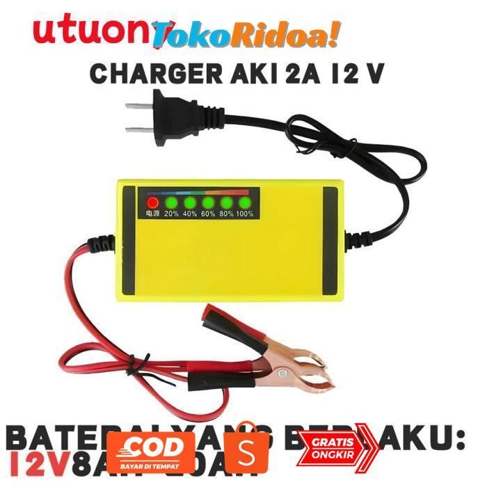 fgk-45 er-87 er-56 Charger Aki Portable 12V 2A/Charger Aki 12V3AH-20AH Alat Cas Aki Car Truck Motorc