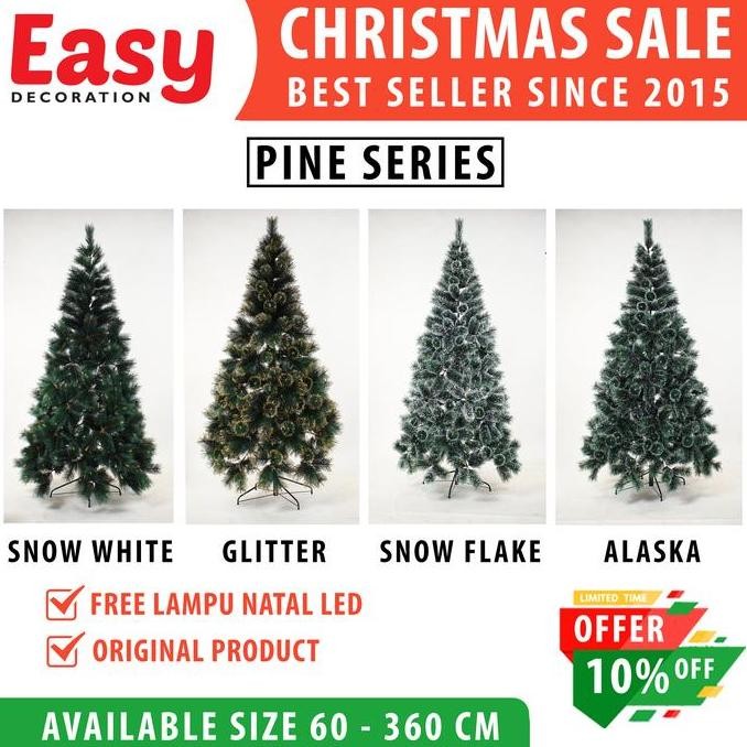 Premium Pohon Natal 3 Meter 300 CM 3 M 10 ft FEET Jarum Pinus CHRISTMAS TREE Easy Decoration Promo