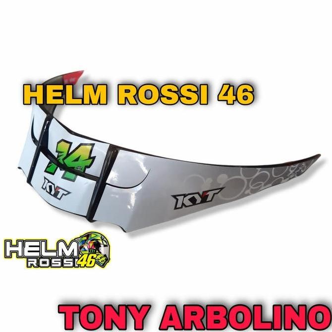 SPOILER HELM KYT TTC MODEL 3D GPR MOTIF JAUME MASIA LEOPARD VENOM DLL Motorcycle Original