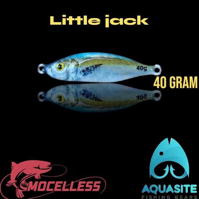 umpan jigging bionik metal jig little jack full GID 40, 60, 80 gram super realistik GK