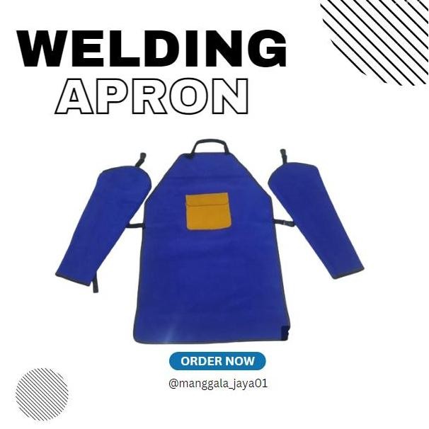 Baju Safety Las / Apron Lengan Las / Celemek Las Kulit