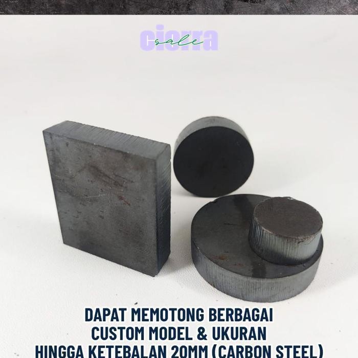 Flash Sale Plat Besi / Carbon Steel -- Tebal 5Mm -- Custom (Kelipatan 10Cm X 10Cm) Gc27