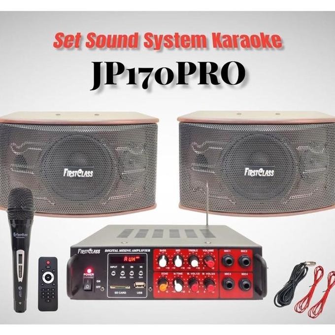 Set First Class Jp170 Pro Home Theater Super Karaoke Siap Pakai Jp 170