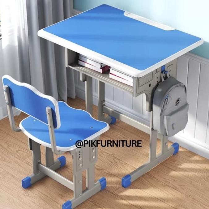 TERMURAH - MEJA SEKOLAH MEJA KURSI SET ANAK KURSI BELAJAR MEJA BELAJAR KAYU BESI