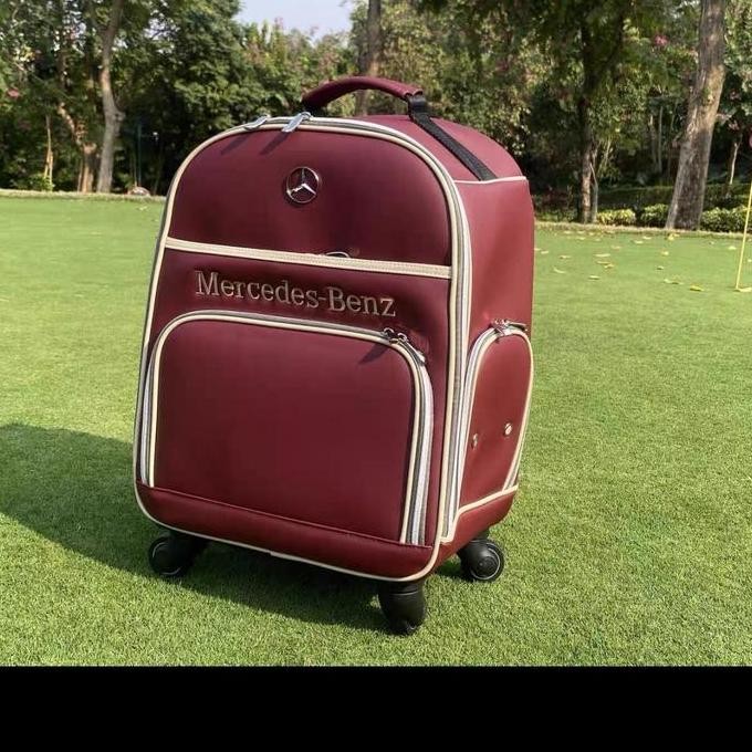 mercedes benz golf bag roda tas golf boston bag koper boston bag