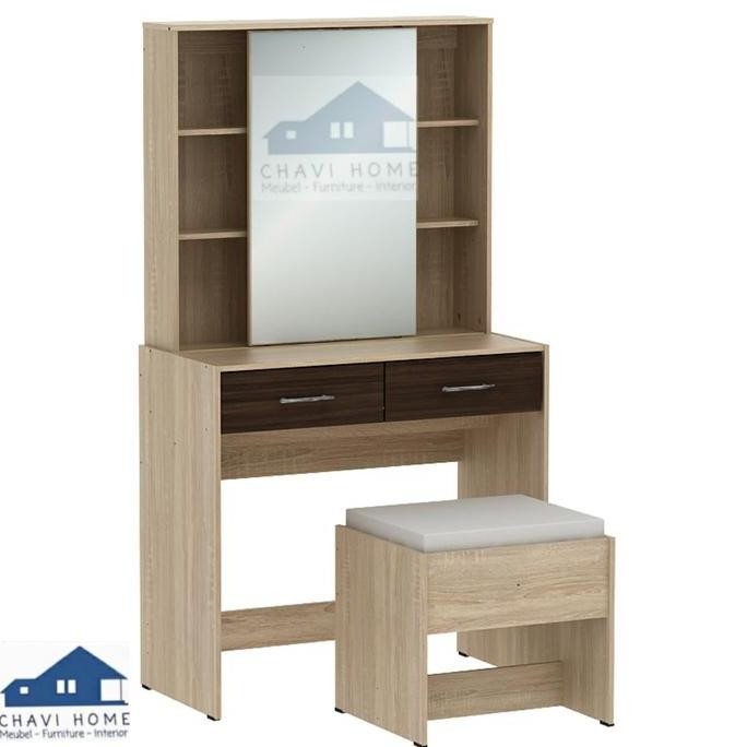 meja rias kaca geser by prodesign