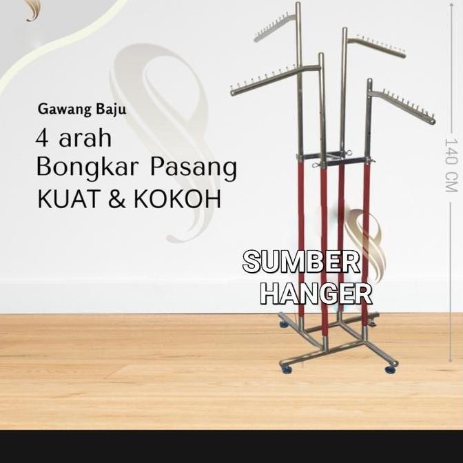 BEBAS ONGKIR - Gawang gantungan 4 arah | Gawang baju 4 arah