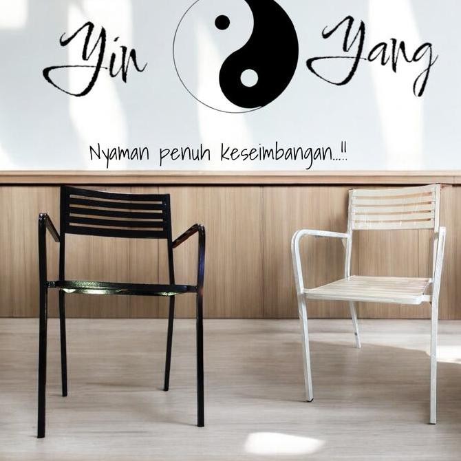 BEBAS ONGKIR - Khusus Ojol  Kursi Teras/Kursi Cafe Holo Besi Kotak Cat Coating