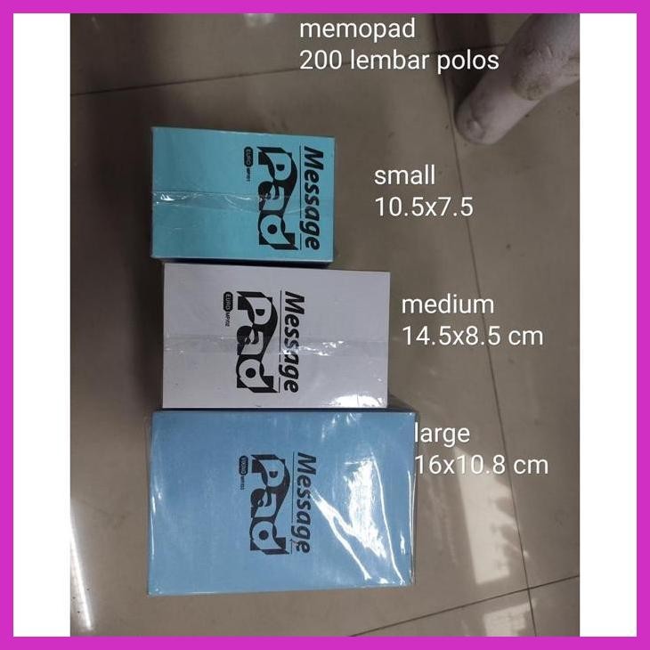 (SEKOLAH) NOTES BUKU MEMO POLOS MANIS KECIL SEDANG BESAR ISI 200 LEMBAR SIAP KIRIM