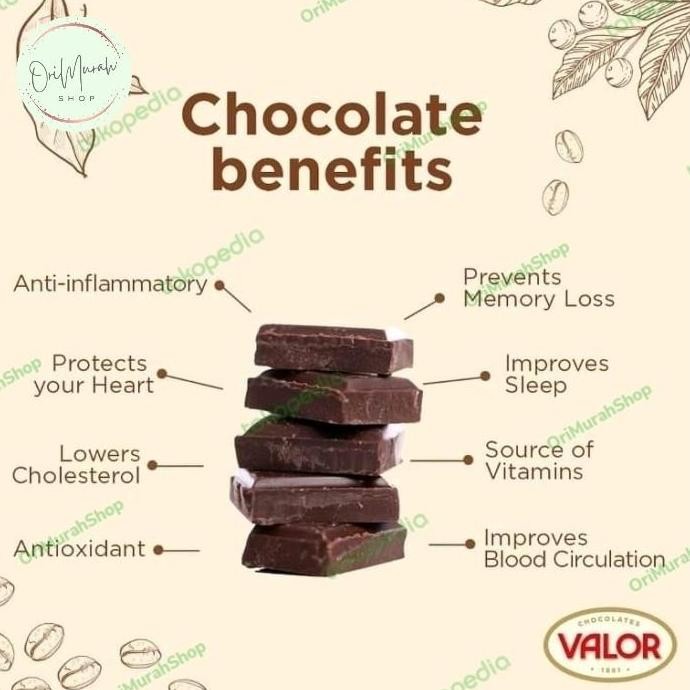 New Coklat Valor 85% 70% Sugar Free Dark Chocolate Milk Truffle Creamy Orange Cokelat Hitam Batang B