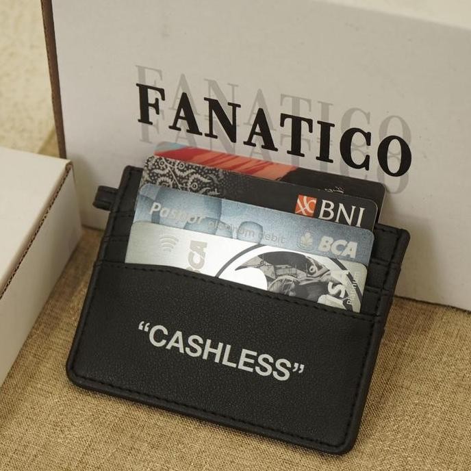 Fanatico - Card Holder CASHLESS / Dompet kartu / Dompet kartu kulit / Card Holder Wanita Dan Pria / 