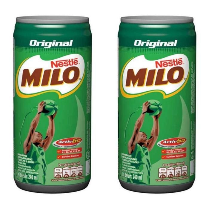 Milo Kaleng Ukuran 240Ml Per Karton Isi 24 Kaleng - Dari Nestle