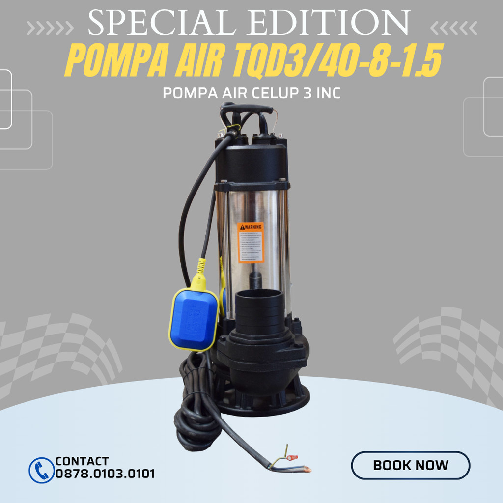 Pompa Air Celup 3 Inc Tsuzumi TQD 3/40-8-1.5 Japan Technology