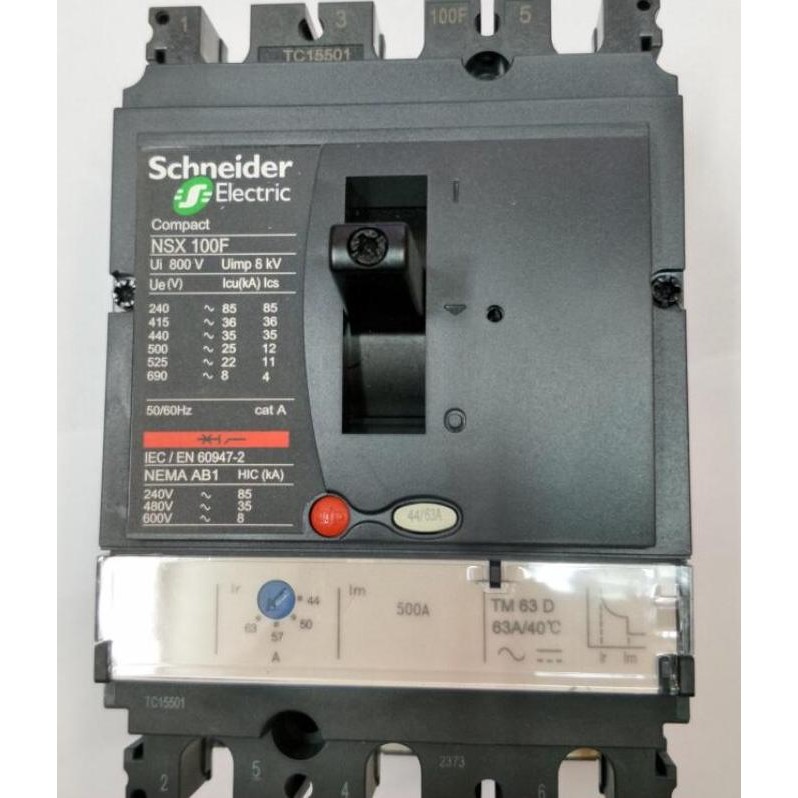 Promo Mccb NSX 100F 3p 16A-63A schneider COD