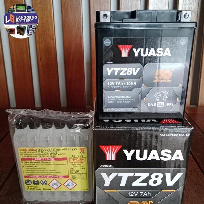 Aki Motor Yamaha Xmax Ytz8V / Gtz8V Yuasa Aki Kering