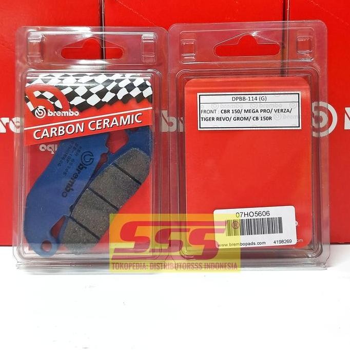 Brembo Dpbb114 Kampas Rem Depan Discpad Cbr150 Verza Cb150 Grom Tiger