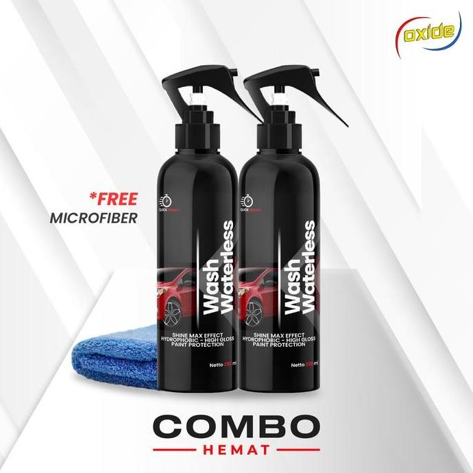 Oxide Wash Waterless Pembersih/Pengkilap  Body Kendaraan  250ml Combo .