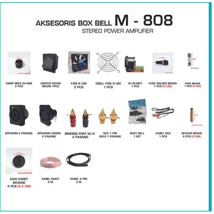 Box M808 Power Amplifier Bell