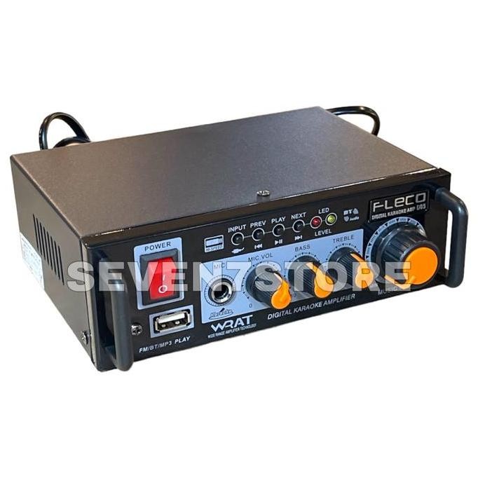 Power Amplifier Bluetooth Fleco D-05 Ampli Karaoke Mini Digital Stereo Mixer