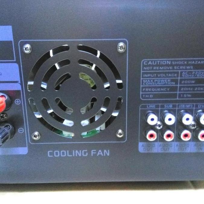 Power Mixer 5 Channel Megavox Usb Sd Plus Prosesor Bbe