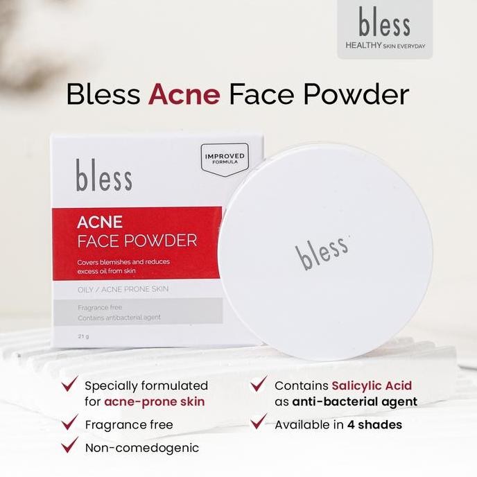 Bless Acne Face Powder | Bedak Tabur - Jerawat/Kulit Berminyak