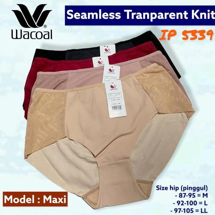 Promo Wacoal Seamless Transparent Knit Seamless Maxi Panty IP 5339 COD