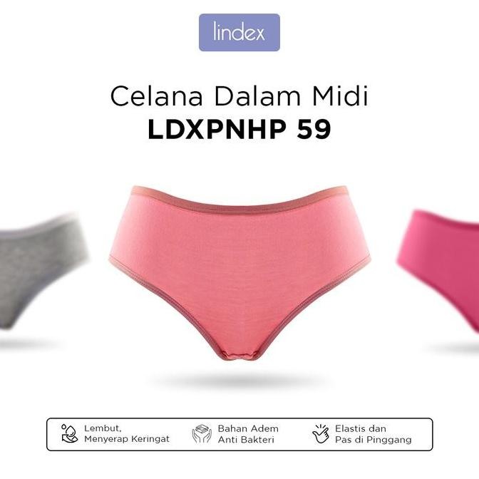 Promo Lindex Panty Midi 59 Celana dalam Sehari - hari Bahan Nyaman isi 3 pcs SALE COD