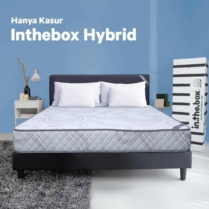 Kasur Busa IN THE BOX HYBRID Ukuran 120x200 (Full) FREE BANTAL