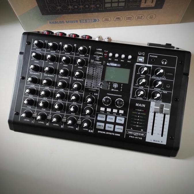 Recording Tech Pro Rtx6 Usb Audio Mixer Recording, Podcast Studio