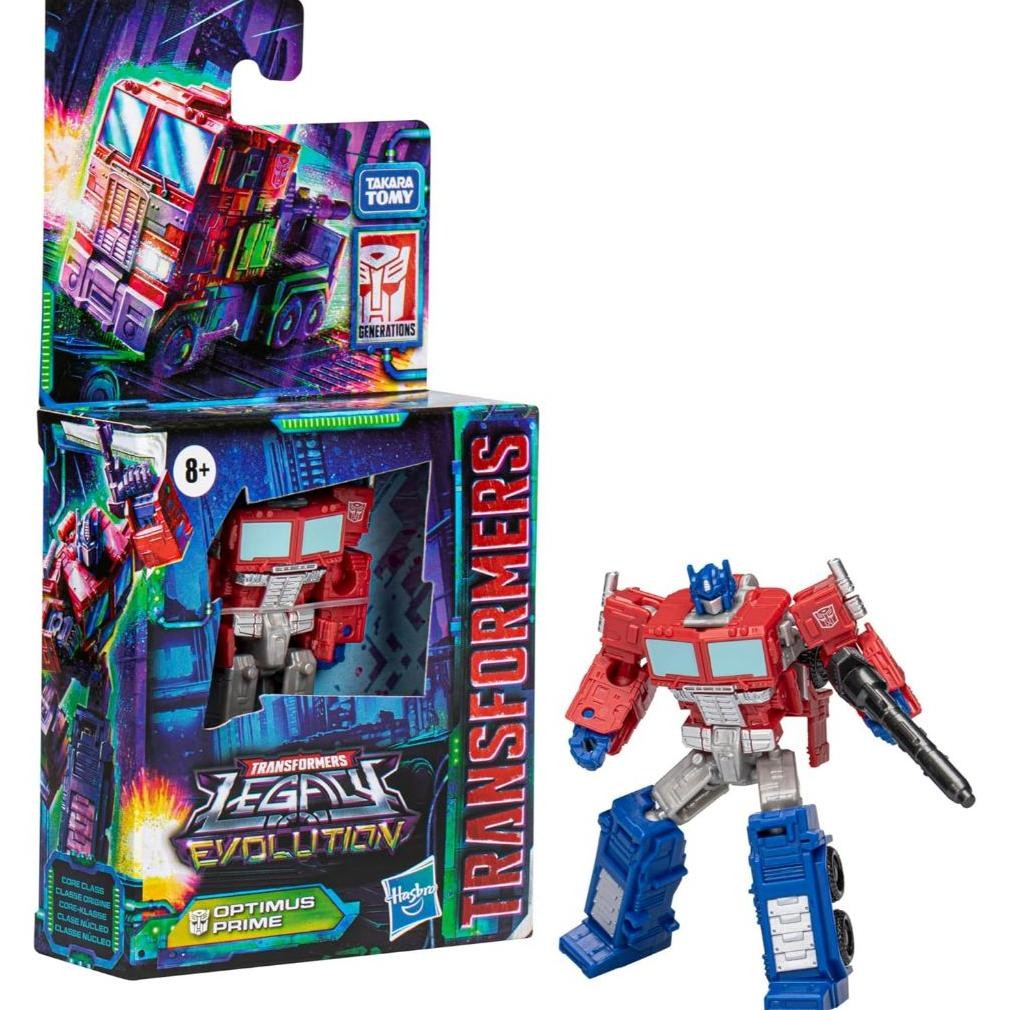 TRANSFORMERS TOYS LEGACY EVOLUTION CORE CLASS OPTIMUS PRIME TOY, 3.5-INCH, ACTION FIGURE FOR BOYS