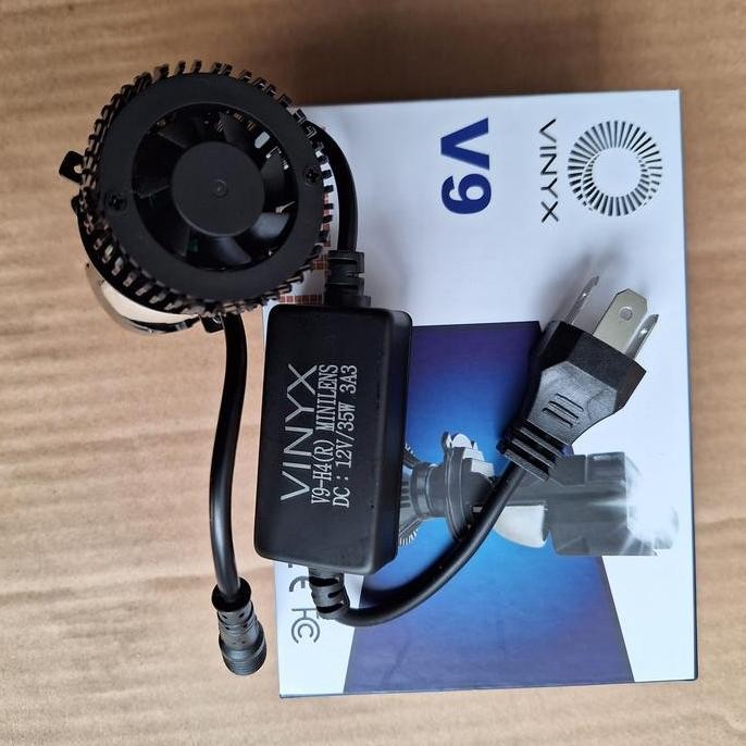 Lampu Led Vinix V9 Projie H4 Mini Projector Lens Lensa Original Import