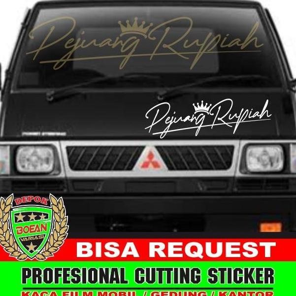 Cutting Sticker Pejuang Rupiah L300 Granmax Apv Carry Futura Truck Terbatas