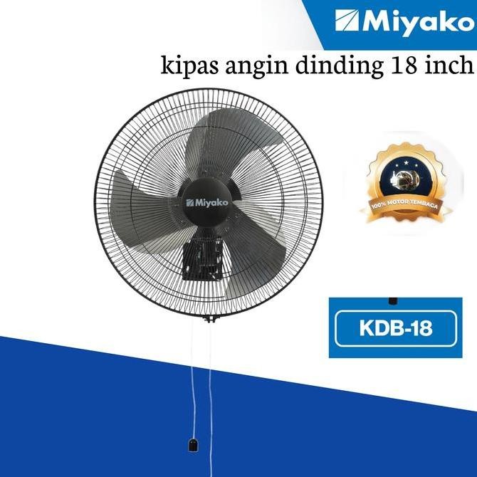 kipas angin MIYAKO KDB 18 Kipas angin tembok/kipas angin dinding blower 18 inch HEMAT