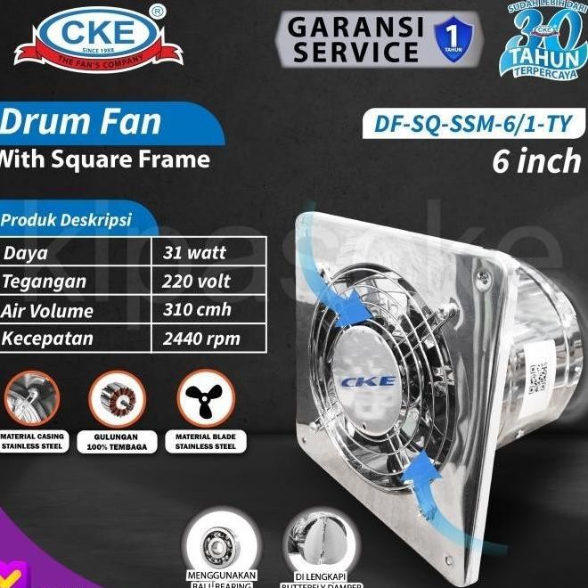 Exhaust fan Dinding 6 Inch Booster Fan Wall Duct Fan Kipas Booster DISKON