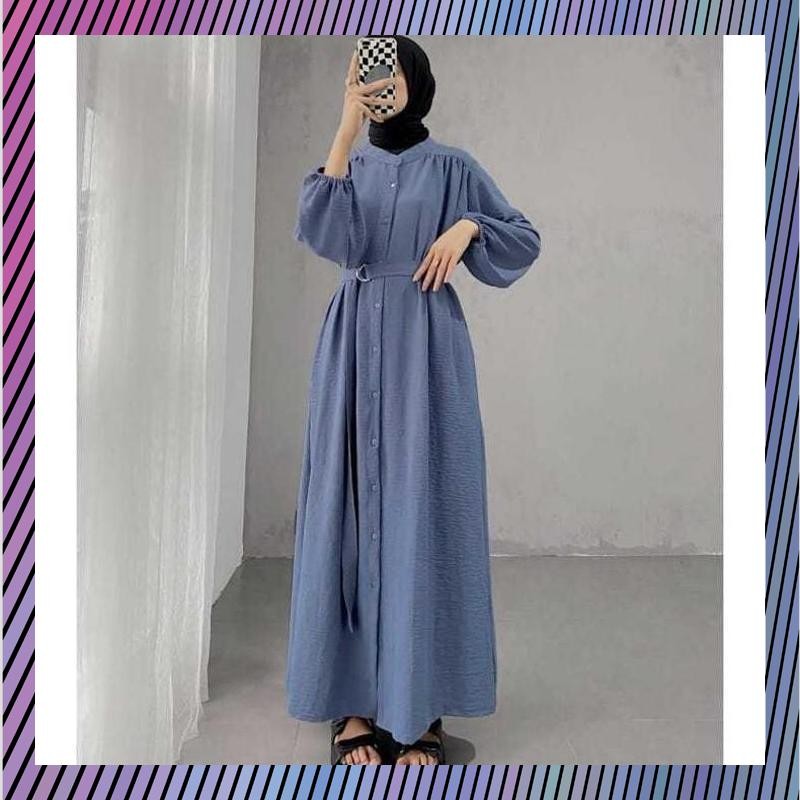 Diskon DRESS - GAMIS FULL KANCING - GAMIS PUTIH POLOS - GAMIS KERINKEL HIJAB - GAMIS WANITA TERBARU 