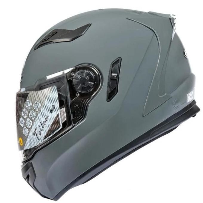 Zeus Zs813 Z813 Grey Glossy Full Face