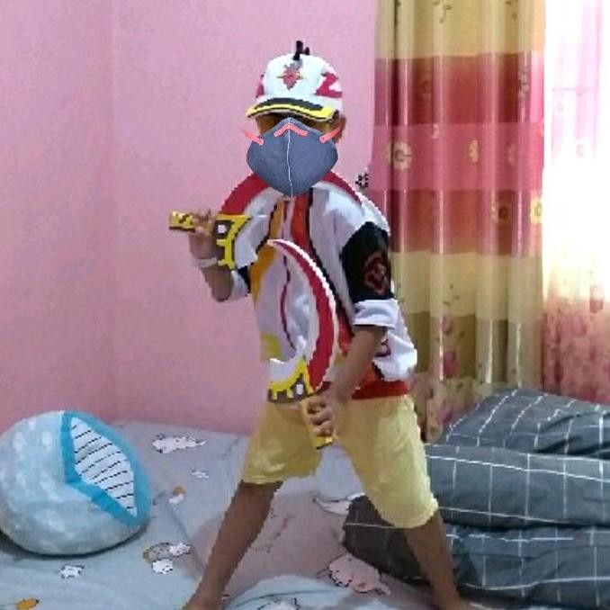 Kostum Boboiboy Supra Lengkap Senjata Supra