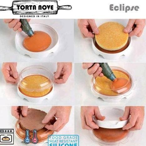[COD] LOYANG KUE / CETAKAN SILIKON / ECLIPSE / CETAKAN MIRROR CAKE / CETAKAN GLAZE CAKE/ TORTA NOVE 