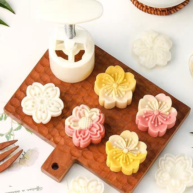 CETAKAN SAKURA KUE KERING CETAKAN NASTAR MINI CETAKAN MOONCAKE MINI