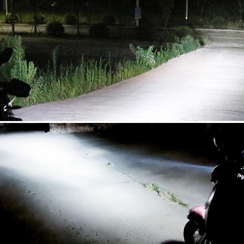 Update SEAMETAL Lampu Led Motor Super Terang H6 M5 P15D Bohlam Lampu Depan Sepeda Motor LED Canbus 1