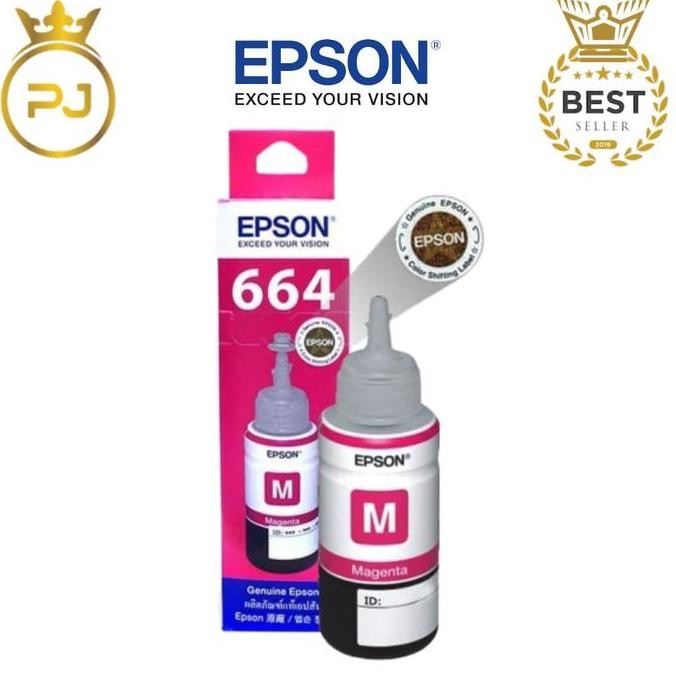 DF250>> TINTA 664 EPSON SATU SET 4 WARNA B,C,M,Y PRINTER L100L110 L200L210L300