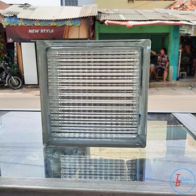GLASSBLOCK MULIA / Glass block motif per dus (GOJEK)